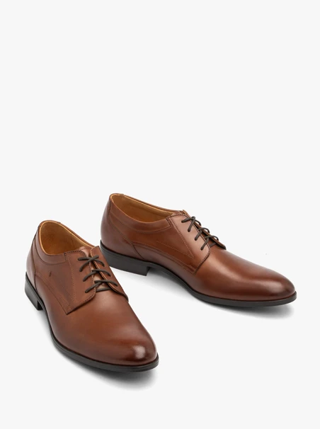 Braune formelle Halbschuhe zum Schnüren