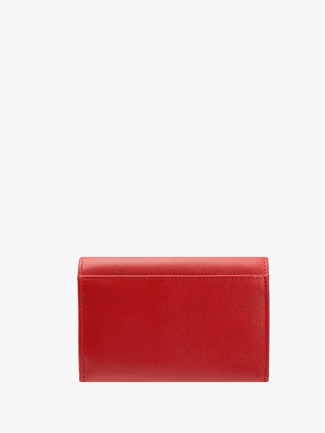 Rote Damengeldbörse mit Logo