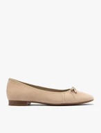 Velvet ballerinas with bow