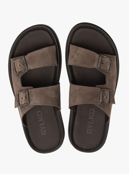 Grau-braune Herren-Flip-Flops