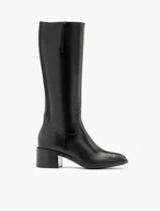 Schwarze klassische Stiefel mit schmalem Schaft