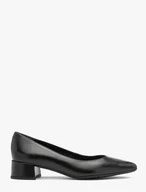 Schwarze spitz zulaufende Pumps für Frauen