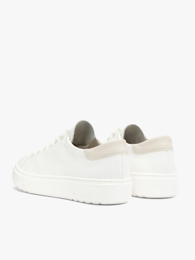 White sporty shoes with lightweight sole