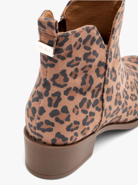 Damenstiefel mit Leopardenmuster