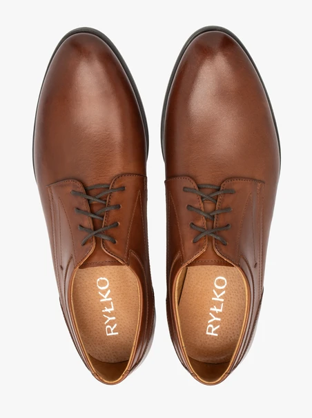 Braune formelle Halbschuhe zum Schnüren