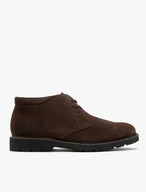 Chukka-Stiefel für Männer aus braunem Velours