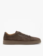 Braune Herren Halbschuhe aus Veloursleder