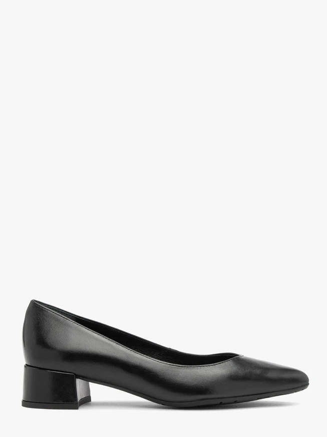 Schwarze spitz zulaufende Pumps für Frauen