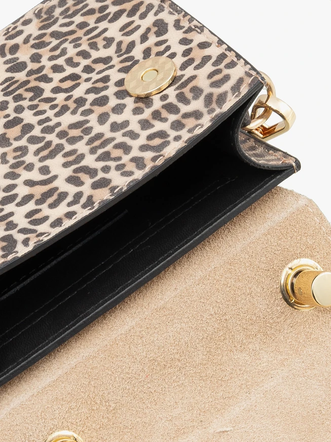 Elegante Handtasche mit Leopardenmuster