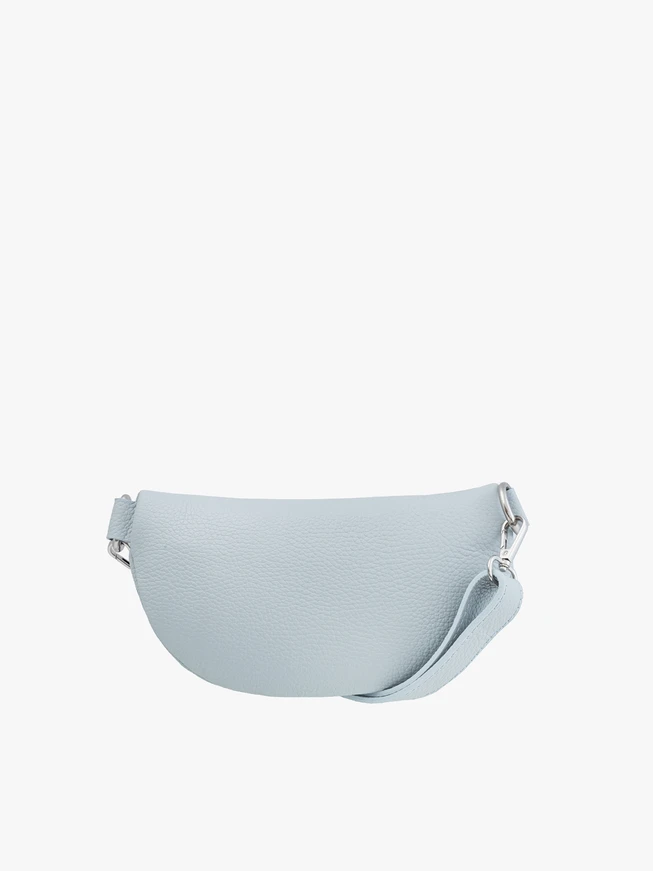 Blaue Nierentasche mit Quaste