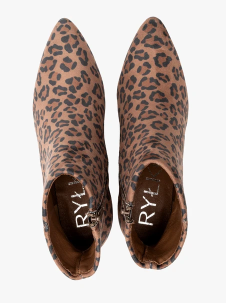 Damenstiefel mit Leopardenmuster