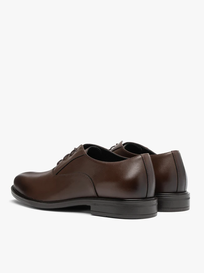 Dunkelbraune elegante Herrenhalbschuhe