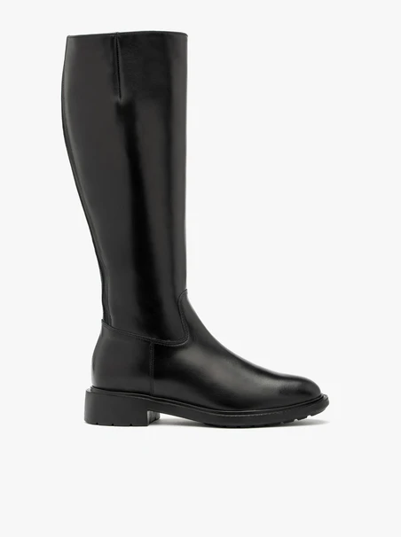Klassische schwarze Damenstiefel