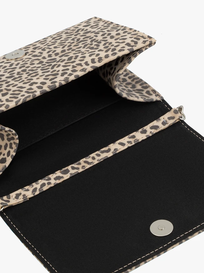 Damen-Clutch-Tasche mit Leopardenmuster