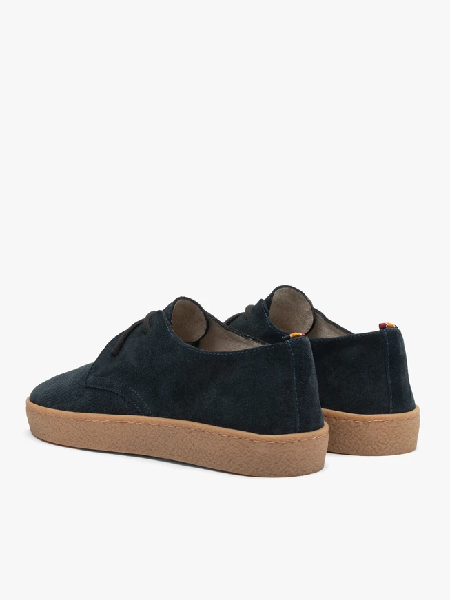 Navy men’s lace-up shoes