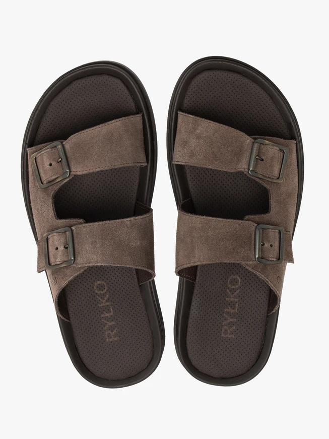 Grau-braune Herren-Flip-Flops