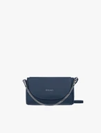 Marineblaue Handtasche mit Kette