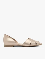 Platin-Sandalen mit Piepens-Zehe