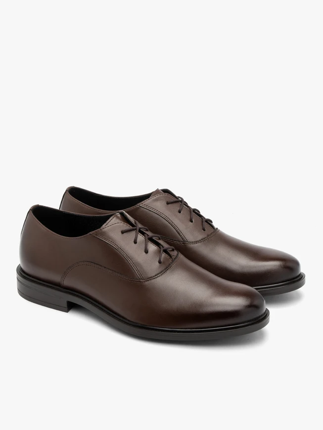 Dunkelbraune elegante Herrenhalbschuhe