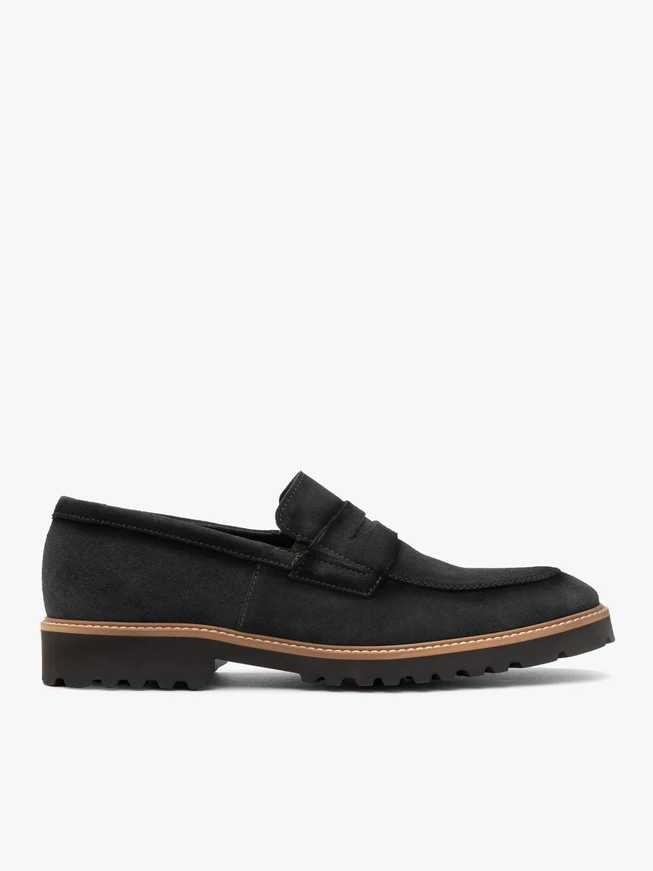 Veloursmokassins im lässigen Stil