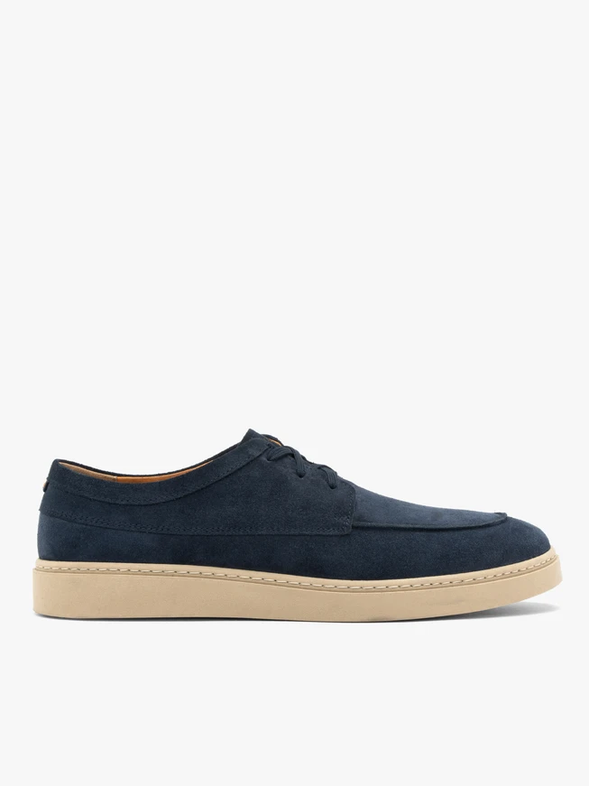 Navy lace-up men’s shoes