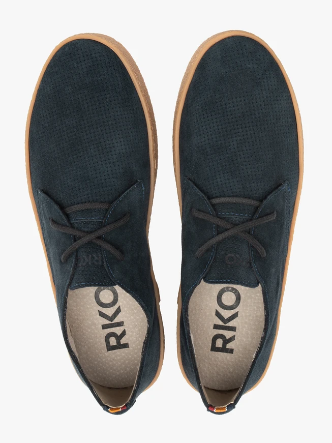 Navy men’s lace-up shoes