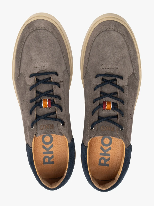 Graue Herrenschnürschuhe