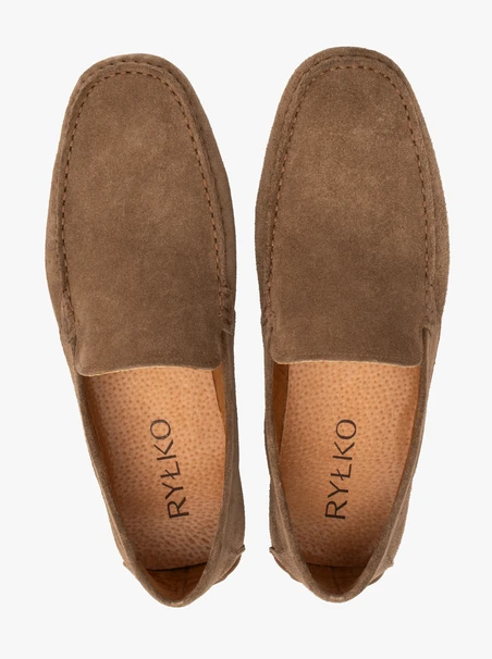 Braune Herren-Slipper-Mokassins