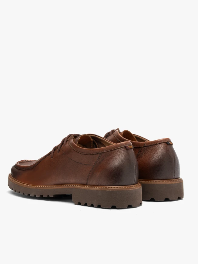 Brown lace-up men’s shoes