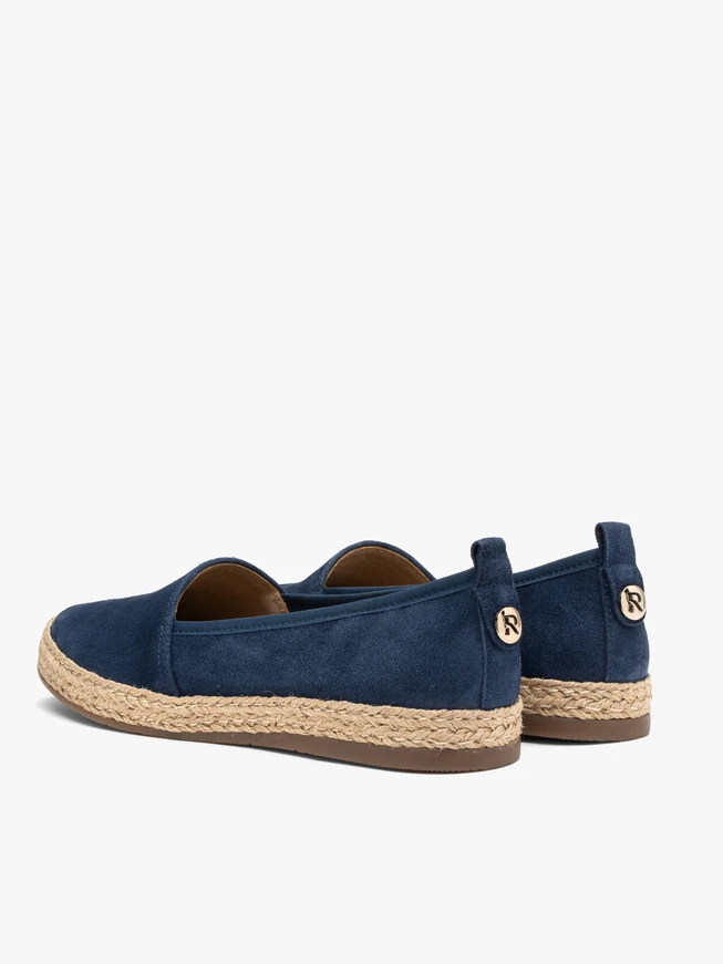 Navy suede espadrilles