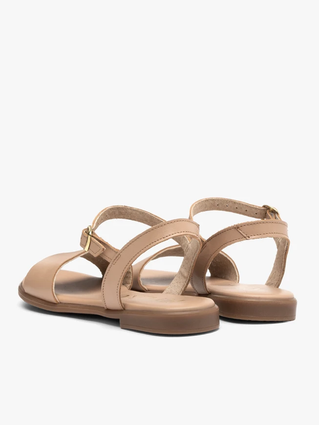 Beige flat women’s sandals