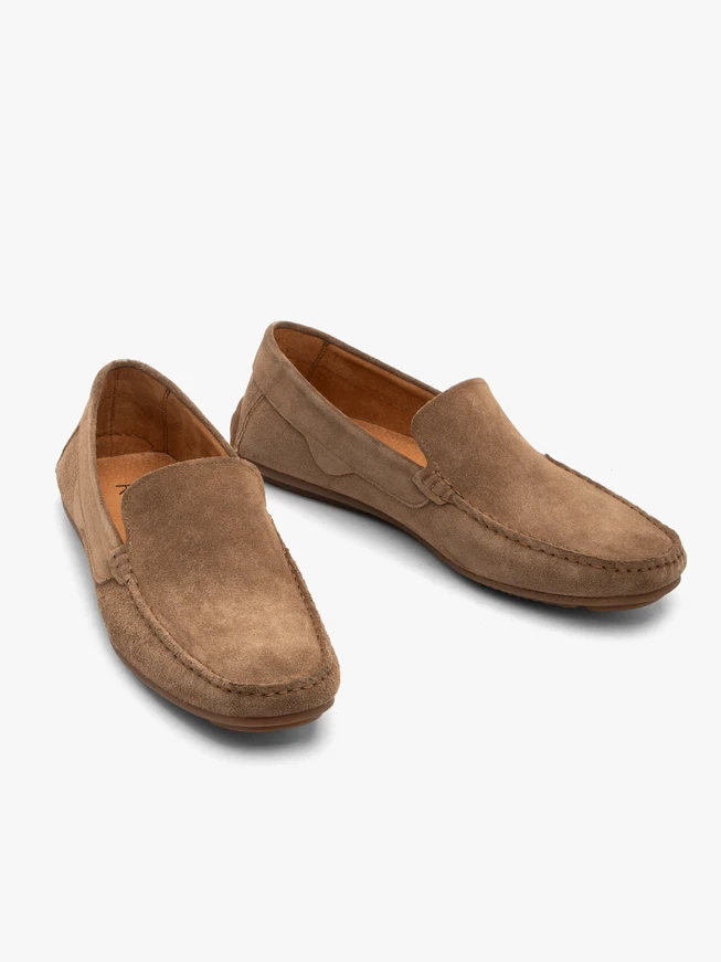 Braune Herren-Slipper-Mokassins