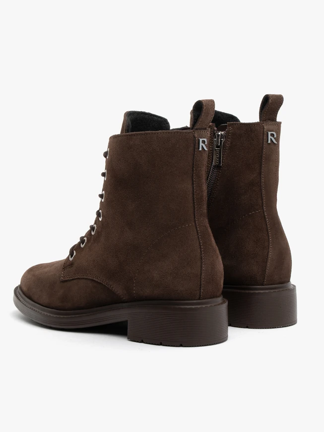 Brown women’s suede ankle boots