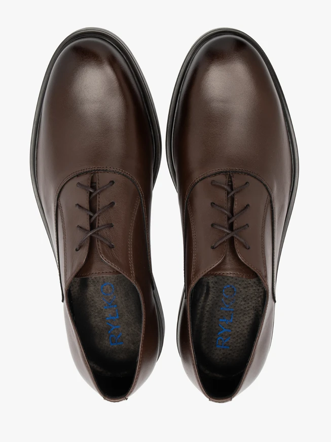 Dunkelbraune elegante Herrenhalbschuhe
