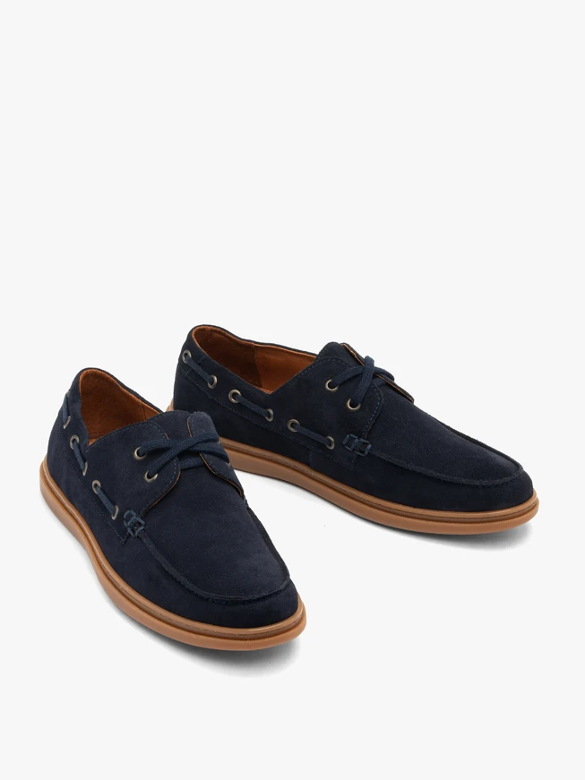 Marineblaue Schnürschuhe für Männer