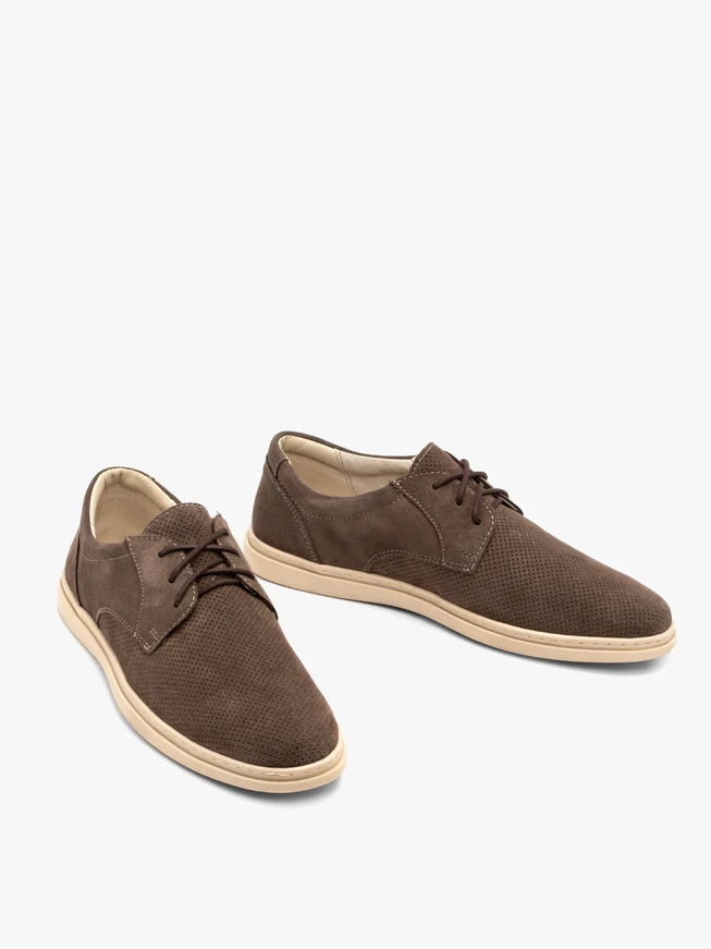 Braune Herren Schnürhalbschuhe