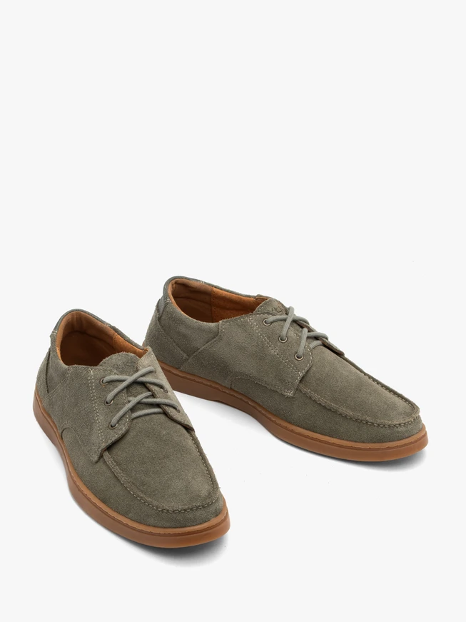 Grüne Herren Schnürhalbschuhe