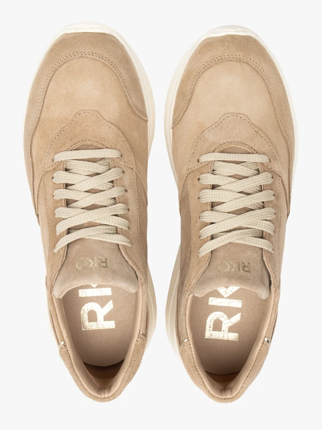Velvet sporty shoes with white sole
