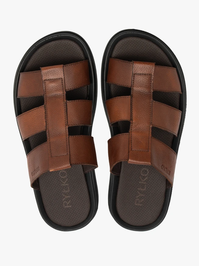 Braune Herren-Flip-Flops