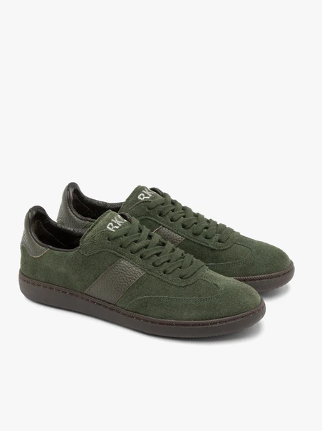 Grüne Freizeithalbschuhe