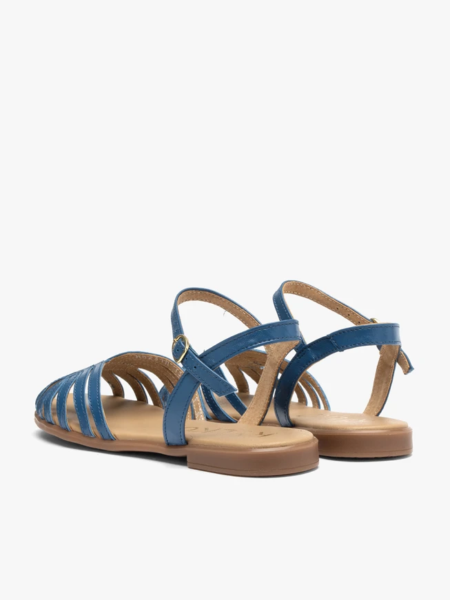 Blue flat women’s sandals