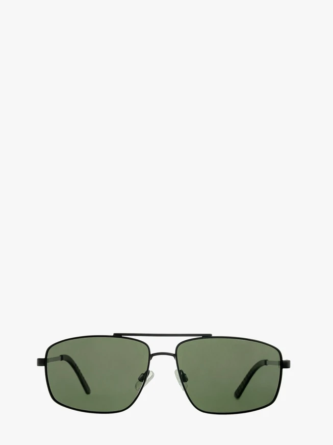Schwarze Sonnenbrille mit Metallrahmen