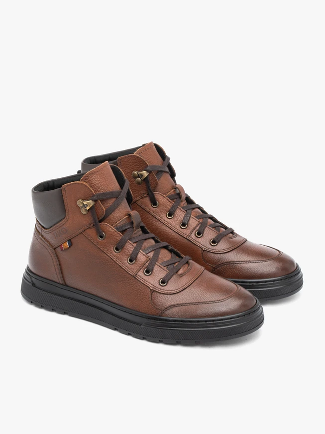 Dunkelbraune Freizeitstiefel
