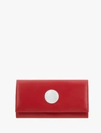 Rote Damenbrieftasche aus Leder