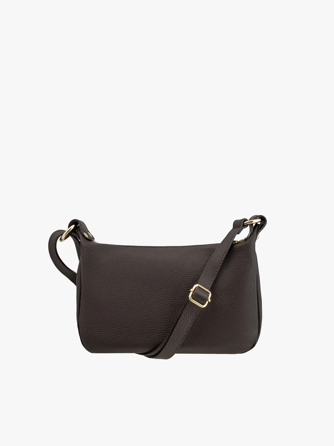 Medium-sized crossbody bag with cow print