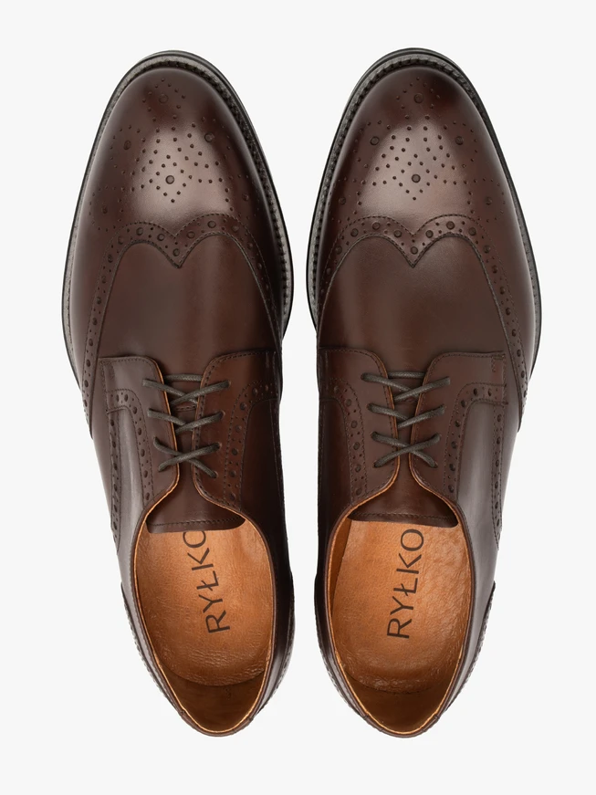 Braune Premium-Halbschuhe für Männer