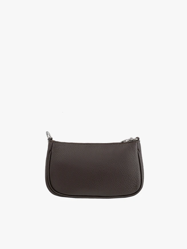 Braune Handtasche mit Schlangenhautmuster für Frauen