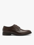 Dunkelbraune Herrenhalbschuhe