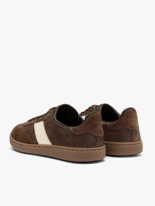 Braune Damen Halbschuhe mit flacher Sohle