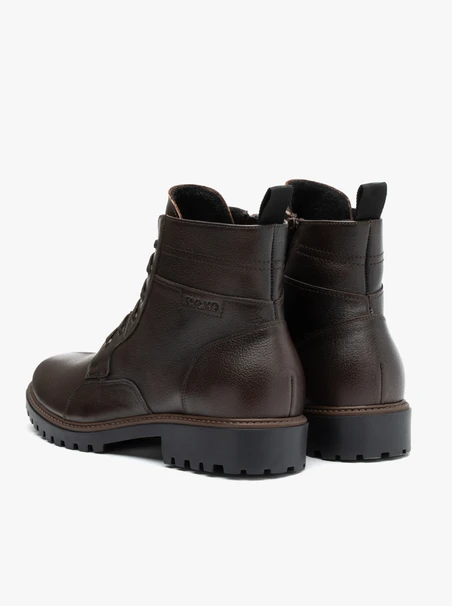 Braune Vollnarbenlederstiefel